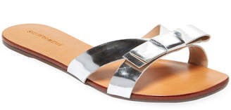 Saks Fifth Avenue Patent-Leather Bow Slide