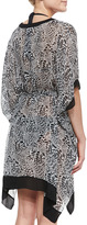 Thumbnail for your product : Diane von Furstenberg Lima Printed Half-Sleeve Coverup, Pearl