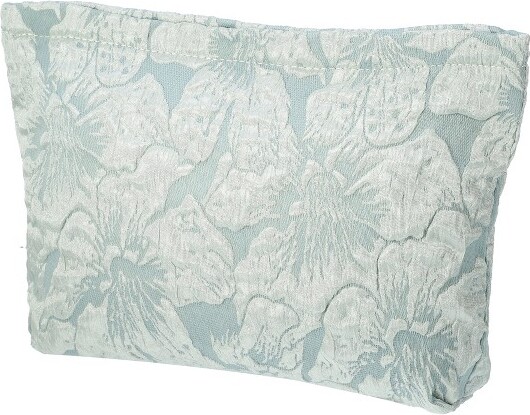 Unique Bargains Travel Canvas Floral Zipper-Closure Green 1 Pc