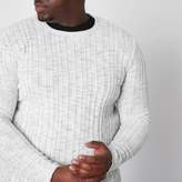 Thumbnail for your product : River Island Mens Big and Tall stone ribbed jumper
