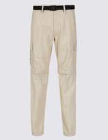 Thumbnail for your product : M&S Collection Trekking Zip-Off Trousers with Belt