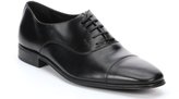 Thumbnail for your product : Ferragamo black leather 'Remigio' cap toe oxfords