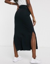 Thumbnail for your product : Mama Licious Mamalicious Maternity jersey maxi skirt in black - BLACK