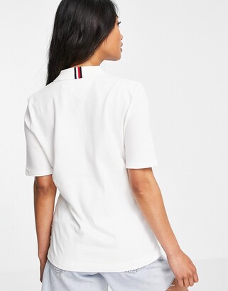 Tommy Hilfiger essential regular fit polo top in classic white