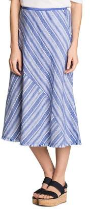 Nic+Zoe Linen-blend A-line Skirt.