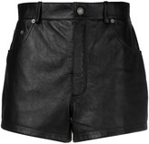Thumbnail for your product : Saint Laurent Short Leather Shorts