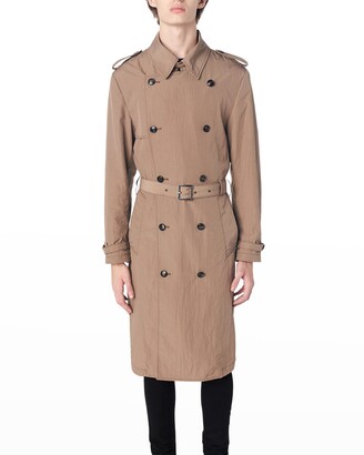 Mens Double Breasted Trench Coat | Shop the world's largest 