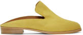 Robert Clergerie Yellow Suede Alice Mules