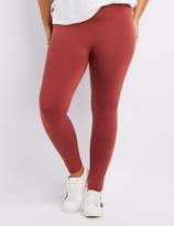 Thumbnail for your product : Charlotte Russe Plus Size Fleece Lined Leggings
