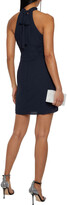 Thumbnail for your product : Halston Harlow Bow-detailed Draped Crepe De Chine Mini Dress