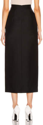 Valentino Slit Midi Skirt in Black | FWRD