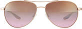 Thumbnail for your product : Barton Perreira Universal Fit Lovitt Mirror Aviator Sunglasses, Rose Golden