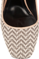 Thumbnail for your product : Nicholas Kirkwood Glossed-raffia pumps