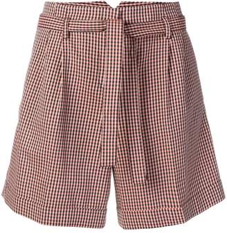 Paul Smith tie-waist check print shorts