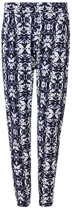 Marks and Spencer M&s Collection Batik Print Tapered Leg Trousers