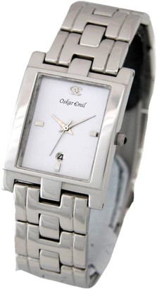 Oskar Emil Classic Stainless Steel with White Dial Men's Watch.