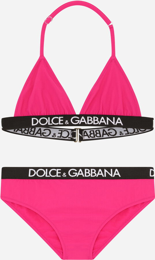 Dolce & Gabbana Bikini with branded elastic - ShopStyle Girls' Swimwear