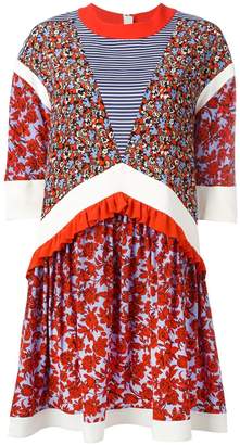 MSGM floral print shift dress
