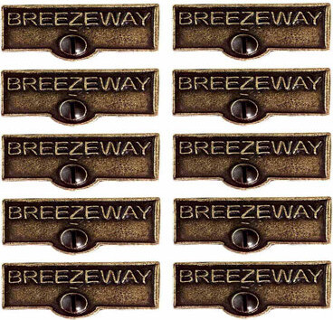 The Renovators Supply Inc. Switch Tags Breezeway Name Signs 1-Gang Rocker Wall Plate