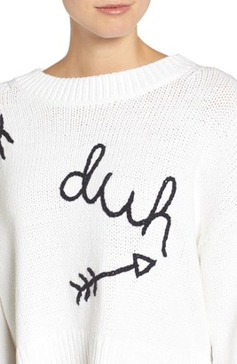 Wildfox Couture Women's Duh Crewneck Sweater