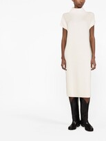 Thumbnail for your product : Polo Ralph Lauren Ribbed High-Neck Midi Dress