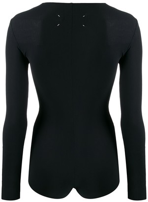 Maison Margiela Long-Sleeved Jersey Bodysuit
