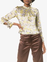 Thumbnail for your product : Ganni Swirl Print Blouse