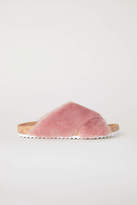Thumbnail for your product : H&M Faux Fur Slippers - Vintage pink - Women