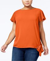 Thumbnail for your product : MICHAEL Michael Kors Size Tie-Hem Top, a Macy's Exclusive Style