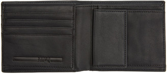McQ Black Leather Embossed Wallet