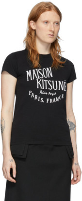 MAISON KITSUNÉ Black Palais Royal T-Shirt