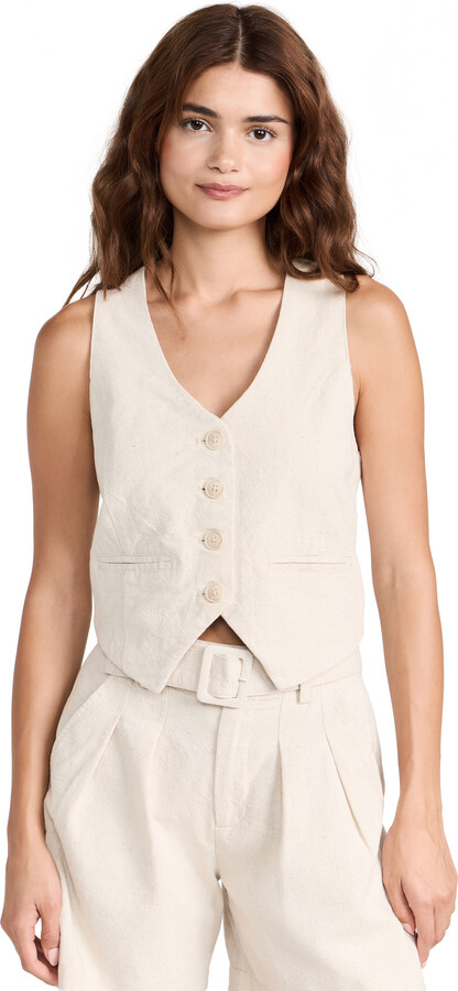 Blank NYC Bleached Sand Vest - ShopStyle