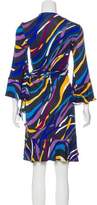 Thumbnail for your product : Diane von Furstenberg Wiley Silk Print Wrap Dress