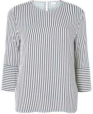 Dorothy Perkins Womens **Vila White and Navy Striped Top