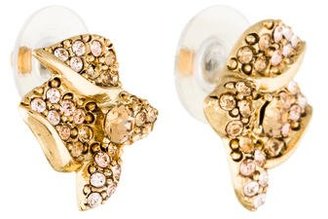 Oscar de la Renta Crystal Stud Earrings
