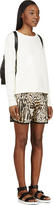 Thumbnail for your product : Moncler Gamme Rouge Beige & Black Ocelot Print Lounge Shorts
