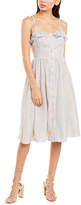 Thumbnail for your product : French Connection Laiche Striped Ruffle Midi Dress