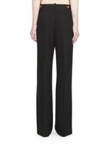 Thumbnail for your product : Givenchy Velvet-Trim Wool Pants