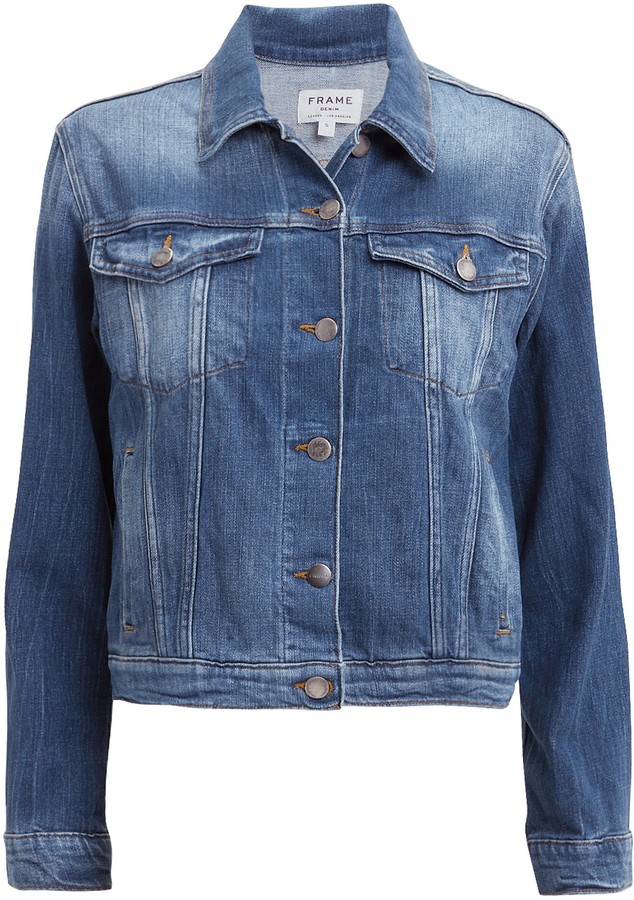 frame denim blazer