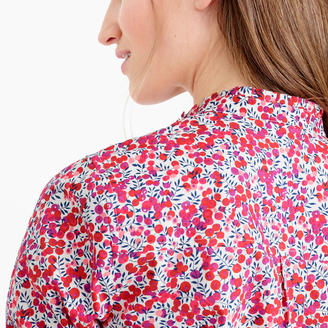 J.Crew Ruffle popover shirt in Liberty Art Fabrics Wiltshire print