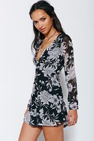 Thumbnail for your product : Glamorous Floral Long-Sleeve Romper