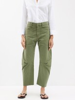 Shon Cropped Twill Relaxed-leg Trouse 