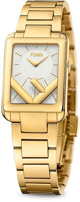 Fendi Timepieces Run Away Goldtone Stainless Steel Bracelet Watch