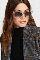 Thumbnail for your product : Thierry Lasry Savvvy Cat-eye Tortoiseshell Acetate And Gold-tone Sunglasses - Clear