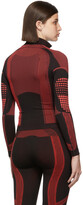 Thumbnail for your product : Misbhv Black & Red Active Quarter-Zip Long Sleeve Top