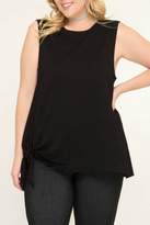 Thumbnail for your product : She + Sky Sleeveless Top with Side Tie Detail