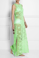 Thumbnail for your product : Miguelina Leslie crocheted cotton-lace maxi dress