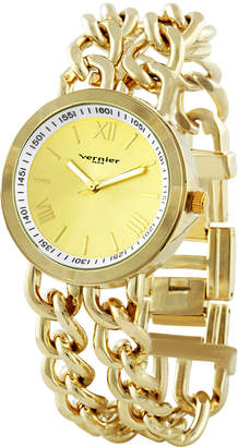 Vernier Gold Chain Link Bracelet Watch