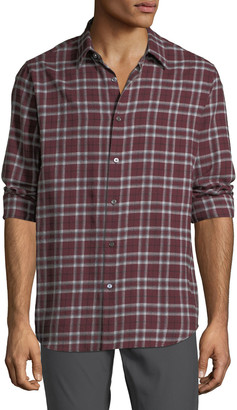 Theory Men's Relaxed-Fit Plaid Sport Shirt