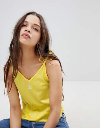 adidas Fashion League Strappy Tank Top In Yellow